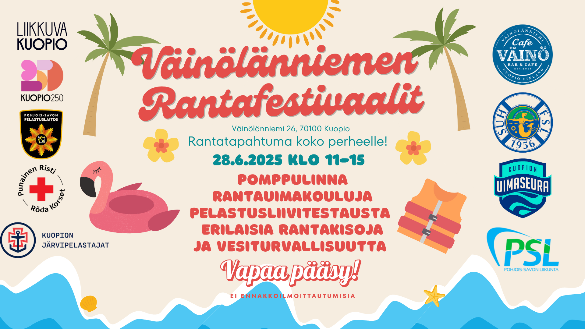 Väinölänniemen Rantafestivaalit – rantatapahtuma koko perheelle!